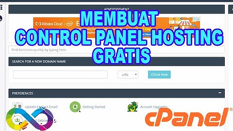 Tutorial Membuat Control Panel Hosting cPanel Dengan Infinity Free Untuk Pemula