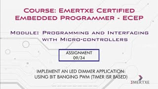 PIC Micro-controller programming |Assignment 009| Implement a LED dimmer application-BIT Banging PWM screenshot 2