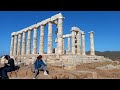 Tempio di Poseidone Grecia. Vista Favolosa