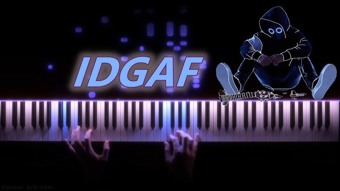 IDGAF – BoyWithUke , ft. blackbear (Full Piano Cover) Sheet music for Piano  (Solo) Easy