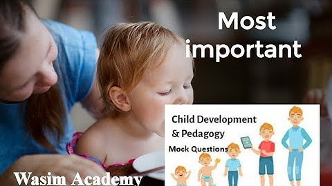 Child Development and Pedagogy Important Questions And Answers.  (02)