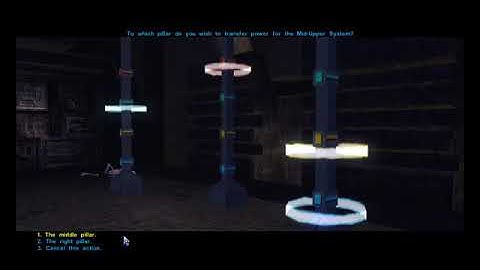 Kotor 1 - Tomb of Naga Sadow Energy Pillar Puzzle