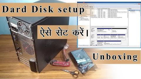 New Internal hard disk full setup guide, unboxing, testing hindi Western Digital Purple 2TB