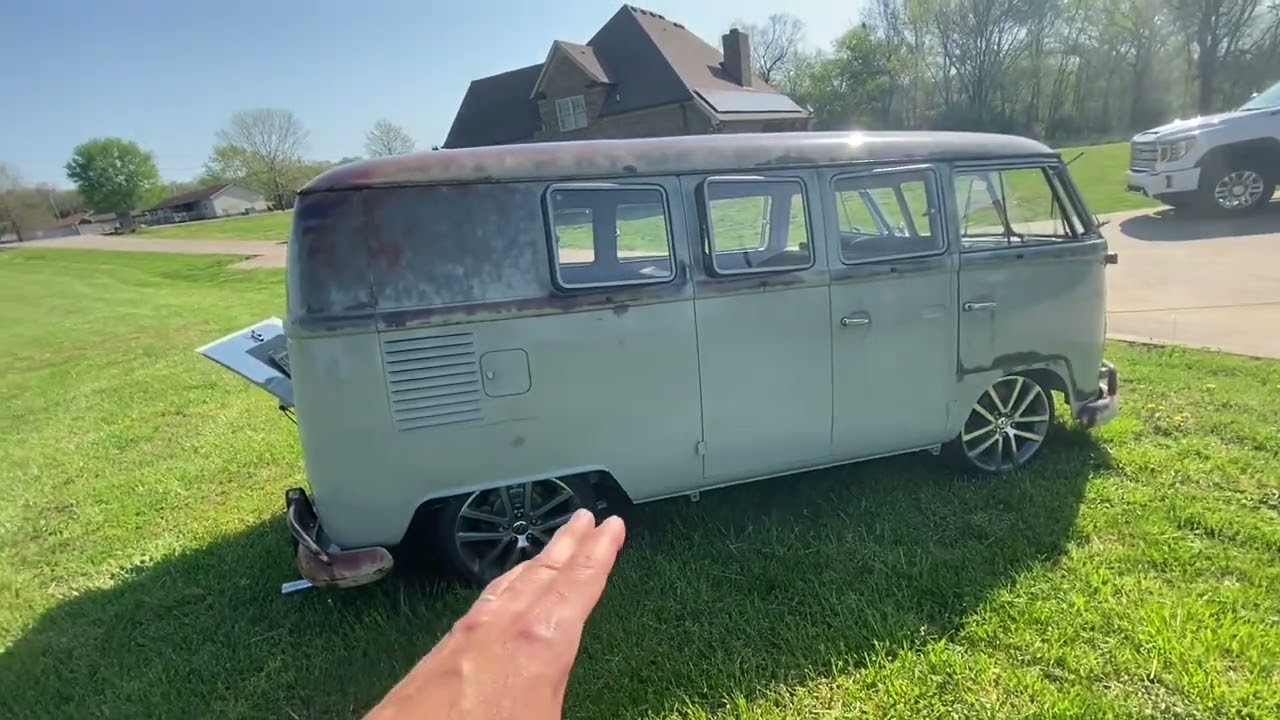 1966 VW SPLIT BUS BEFORE AND AFTER FINALLY COMPLETELY DONE