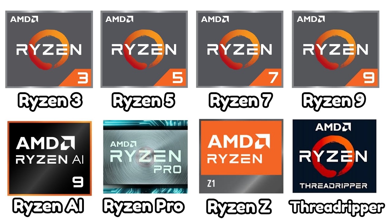 Every AMD Ryzen CPU Explained (Ryzen 3, 5, 7, 9 & Threadripper Guide ...