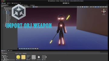 Import 3D obj weapon into Unity game #unity #gameshorttutorial