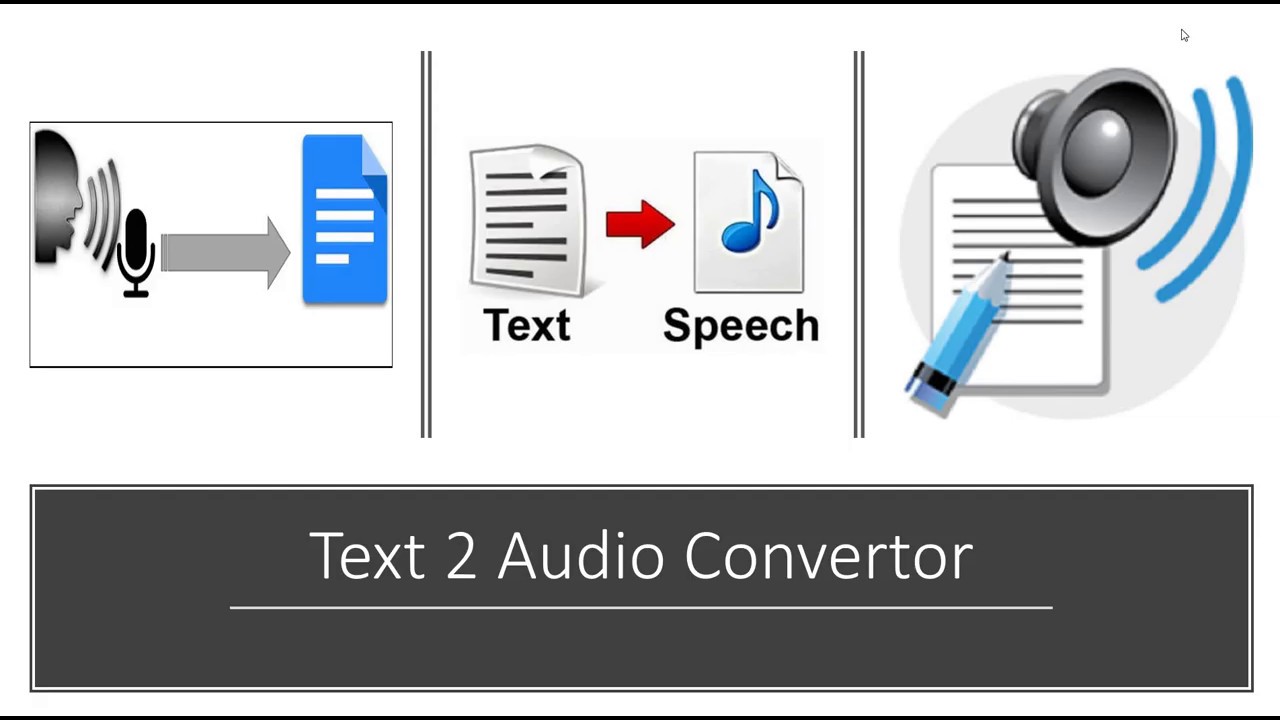 Audio to text Converter. Image to text Converter. Экспортировать звук