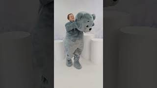 Put on a bear mascot. Do you like it? 😍🐻‍❄️ #mascotcostume #carnivalcostumes #promomascots