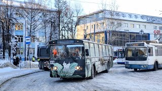 картинка: Троллейбус, маршрут №9 ЗиУ-682Г [Г00] б.169 (18.01.2024) Ярославль