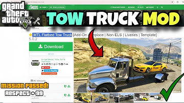 HOW TO INSTALL TOW TRUCK WITH WORKING ROLLBACK FLATBED SCRIPT | MTL FLATBED TOW TRUCK MOD GTA 5