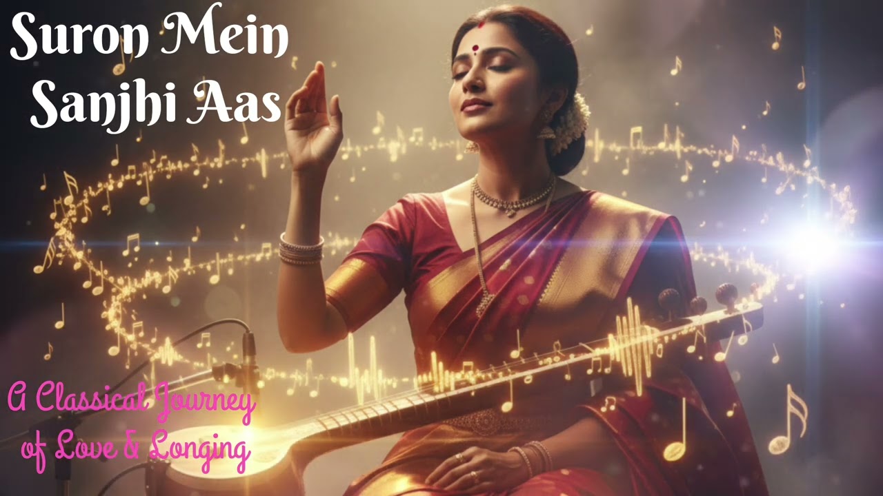 Suron Mein Sanjhi Aas | Soulful Indian Classical Love Song | Raag Yaman fiction | Female Vocal