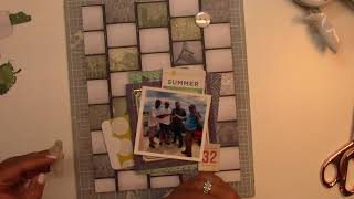 Scrapbook Process video 8.5x11 ... Summer Vacation ... @scrapsaturdays