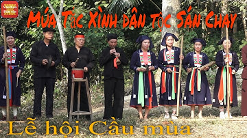 Múa Tắc Xình trong Lễ hội cầu mùa của dân tộc Sán Chay - huyện Phú Lương, tỉnh Thái Nguyên