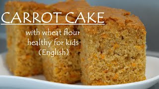 Soft & moist CARROT CAKE with whole wheat flour| English| Wandering Eyes screenshot 4