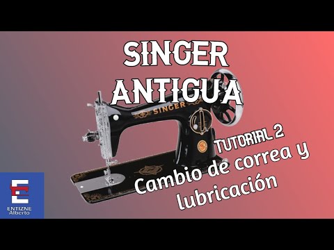 Máquina de coser Singer con pedal
