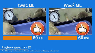 Air Leakage Test - Titanium clip vs. Hem-o-lok®