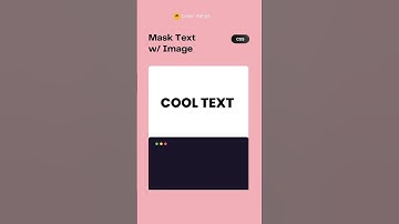 HTML & CSS Mask Text With Image #shorts #shortvideo #html #css