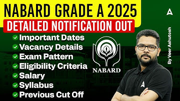 NABARD Grade A Notification 2025 | Exam Dates, Vacancy, Pattern, Salary, Syllabus | Veer Sir