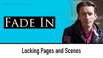 Lock Pages and Scenes in FADE IN (Tutorial)