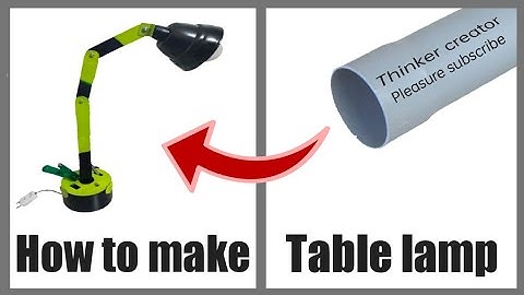 How to make table lamp with pvc pipe. How to make table lamp with waste materials.make study lamp