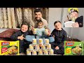 تحدي اكل اكبر كمية من الاندومي حتا مريم شاركتنا التحدي