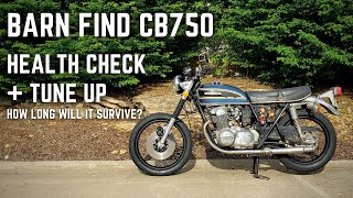 Barn Find CB750 Health Check and Tune Up!