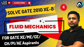 Solve GATE - 2010 XE- B (Fluid Mechanics) | Lec 4 #GATE2010XEPaper #FluidMechanics #GATE2010XE