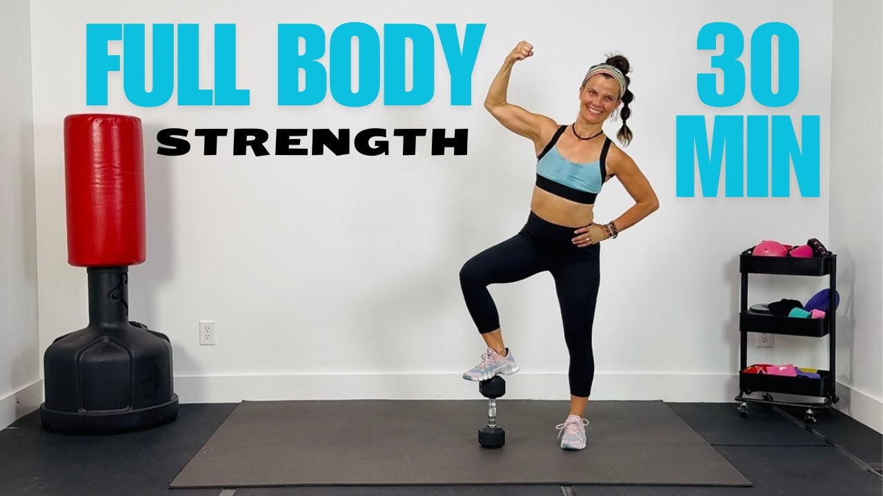 30 min FULL BODY STRENGTH TRAINING / AT HOME WORKOUT FOR WOMEN - YouTube