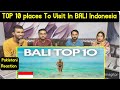 Reaction On TOP 10 places to visit in BALI, Indonesia.