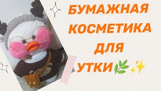 Обзор на бумажную косметику для уточки