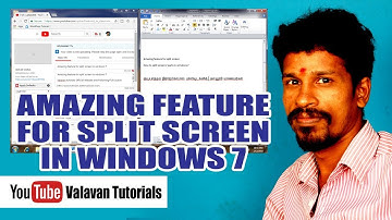Split the monitor screen in two in Windows 7 or 8 or 10