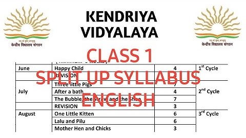 kv split up syllabus/class 1/English/ncert/marigold/cycle test/1/2/3/4/5/6/7/8/cbse#1st #kvs #kv