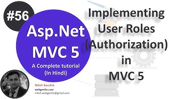 (#56) Roles in MVC | Authorization in MVC | mvc tutorial for beginners in .net c# | MVC By Nitish