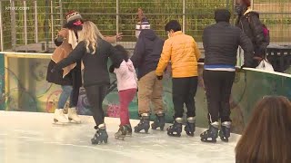 25 kids get Discovery Green ice rink all to themselves