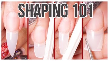 How to Shape and File your Nails 💕 Almond, Stilletto, Coffin and Square look