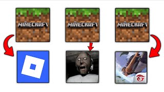 I PLAY MINECRAFT BUT IN OTHER GAMES 😱