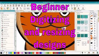 Beginner Digitizing in Hatch Embroidery &How to make a design smaller!