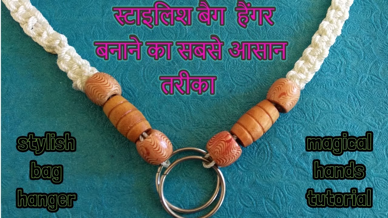 How to make designer bag hanger step by step tutorial Diy YouTube