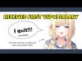 Quitting Her Office Job After Her First VSPO! Paycheck 【Aizawa Ema | VSPO! ENG SUB】