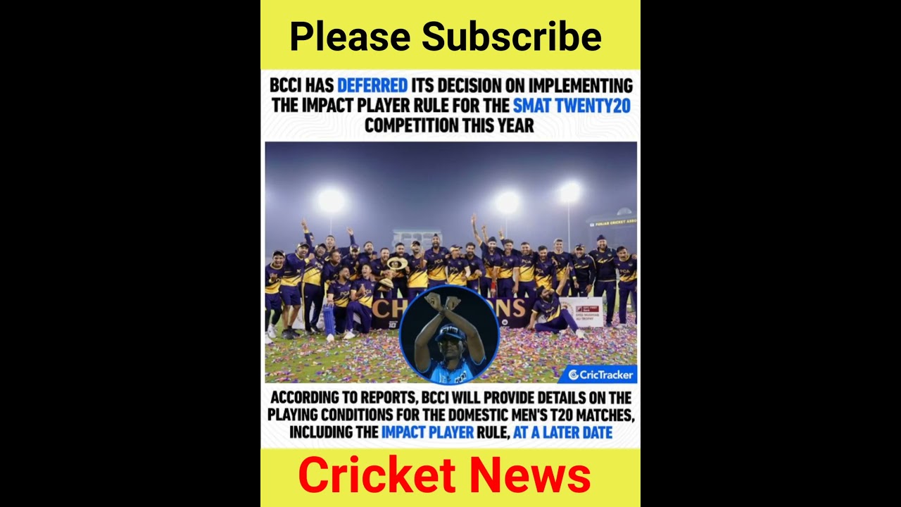 BCCI On Impact Player Rule 