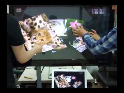 RNDPLUS PulseIR True-multitouch TUIO demo using Macintosh SDK 1 (2011.06.08)
