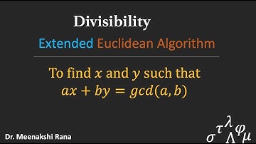 Extended Euclidean Algorithm