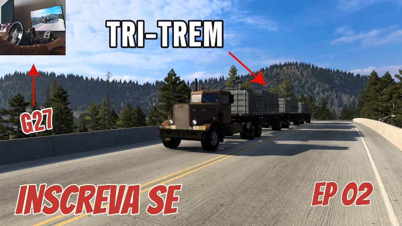 VIDA de CAMINHONEIRO nos EUA (ep.02) - AMERICAN TRUCK SIMULATOR - CARGA LONGA