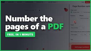 How to add PAGE NUMBERS to a PDF (2026) — free, no software screenshot 2