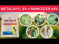 Metalaxyl 8% + Mancozeb 64% WP | Sun Gold Fungicide | Uses | Tamil