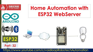 32 Home Automation with ESP32 WebServer and Arduino