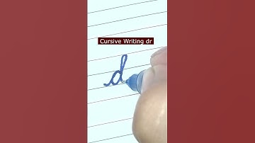 How to write small letter dr | Cursive writing a to z #cursivewriting #handwriting  #shorts