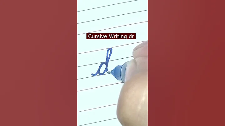 How to write small letter dr | Cursive writing a to z #cursivewriting #handwriting  #shorts