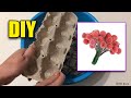 DIY. Сахарные ягодки своими руками из яичных лотков . Декор композиций.