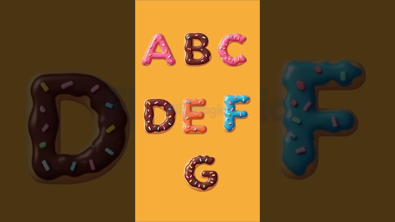 ABC Song with a Chocolate Doughnut 
